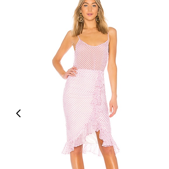 Lovers + Friends SUFFOLK Polka dot SKIRT xs - Picture 4 of 6